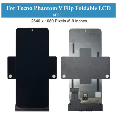 For Tecno Phantom V Flip Foldable LTPO AMOLED Display Touch Screen Digitizer 