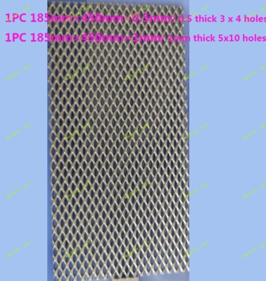185mm×450mm X 0.5/1mm Metal Titanium Mesh Sheet Perforated Plate Can Be Cut