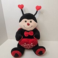 Peluche Burton And Burton You're My Love Bug rojo negro Ladybug