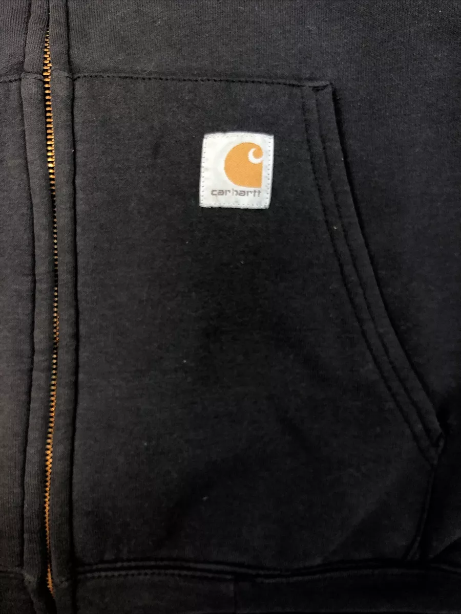 Carhartt Zip Up Hoodie Sixe XXL Black Insulated eBay