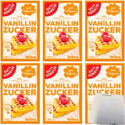 Gut&Günstig Vanillinzucker 6er Pack 6x120g Beutel usy Block
