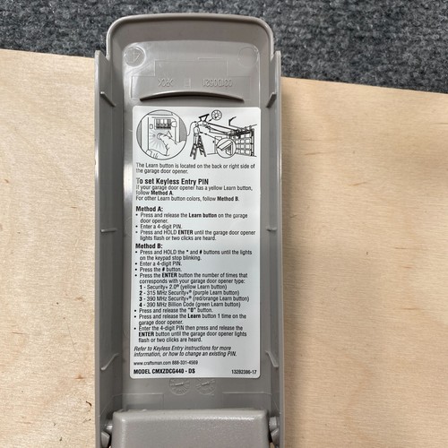 Craftsman CMXZDCG440 877MAX LiftMaster Garage Door Opener Keypad Model - Picture 8 of 10