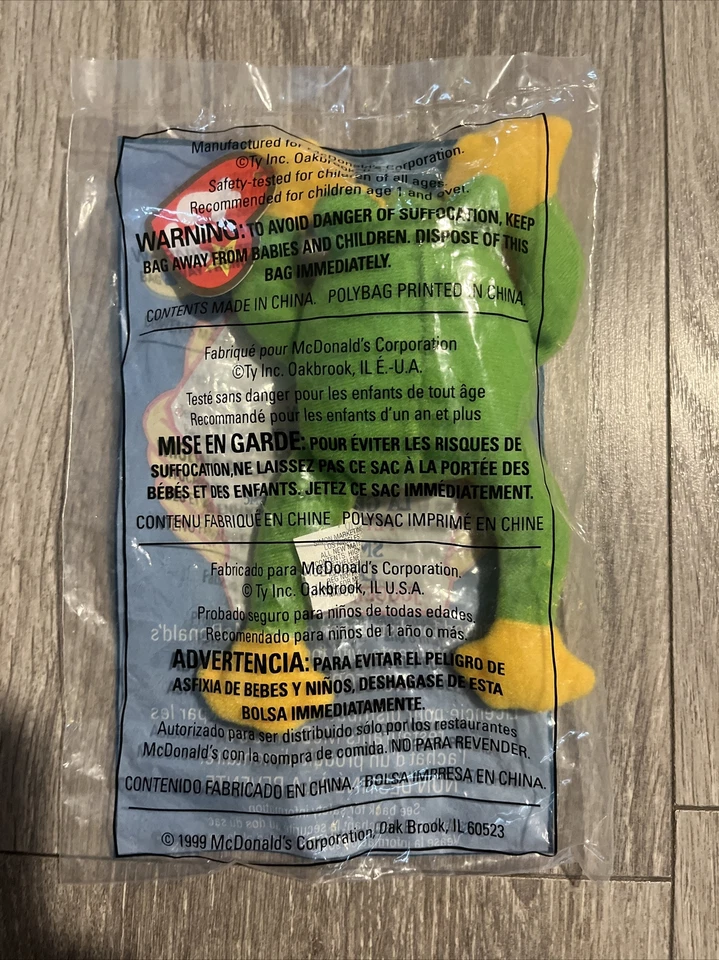 Lote 3 Vintage 1999 McDonald’s TY Beanie Baby, Selado. Fotos de leitura e veja #8, #3, #5 - Imagem 3 de 4