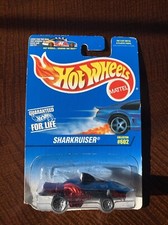 1997 Hot Wheels Sharkruiser #602 Blue Card Black Red Chrome Unopened