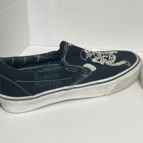 Mens SZ 6 Dropkick Murphy Vans Skater Shoes Off-the-wall SZ 7.5  Womens - Picture 6 of 11