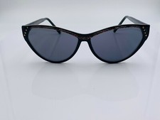 Vintage SS Paris 1746-4-2 Black Oval Cat-Eye Sunglasses Frames