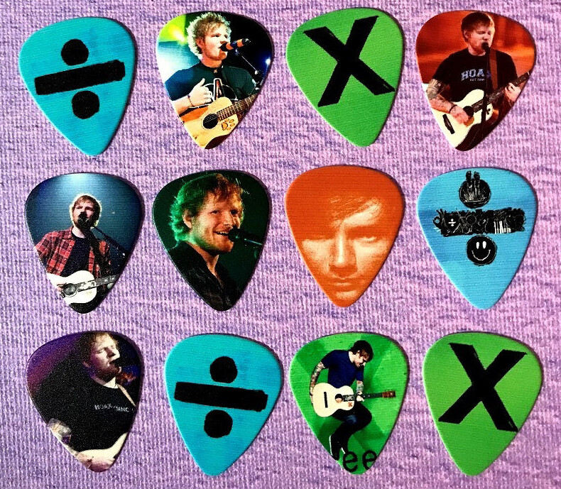 ED SHEERAN Guitar Picks Set of 12