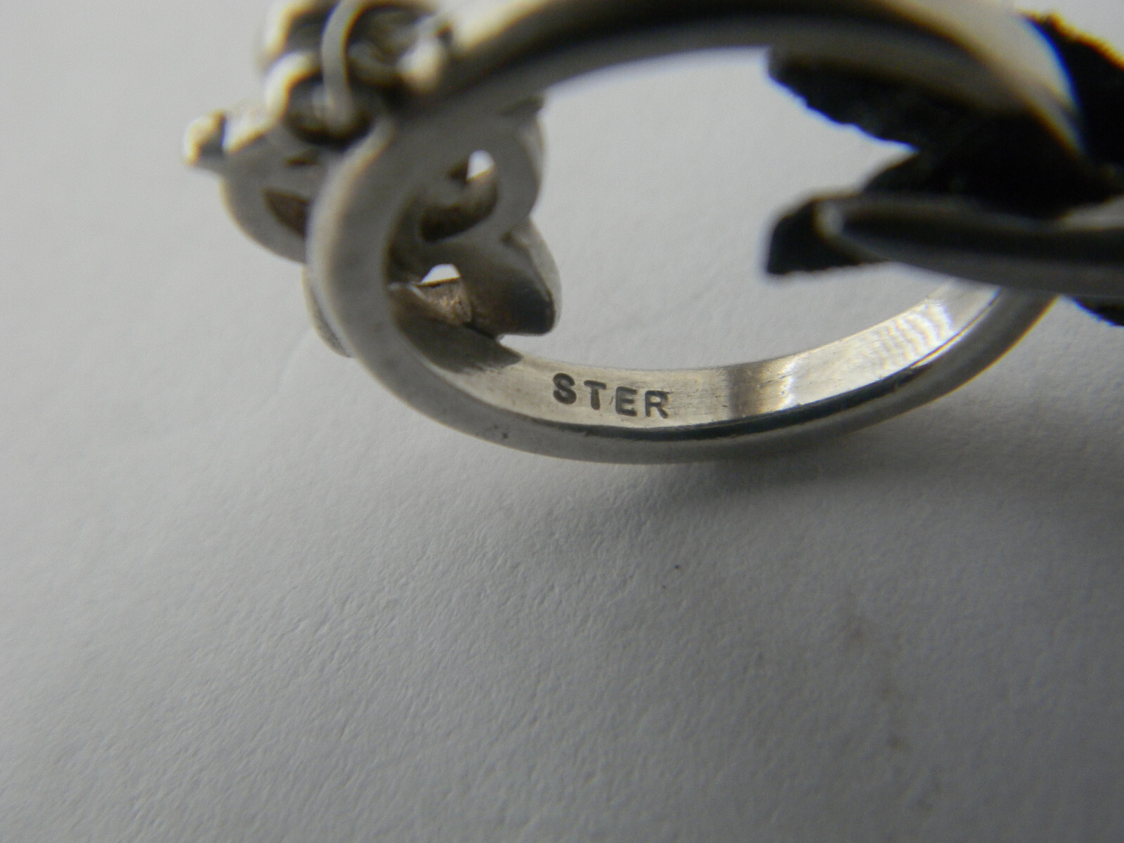 James Avery Retired OWL Dangle Charm Ring Size 3 Rare… Gem