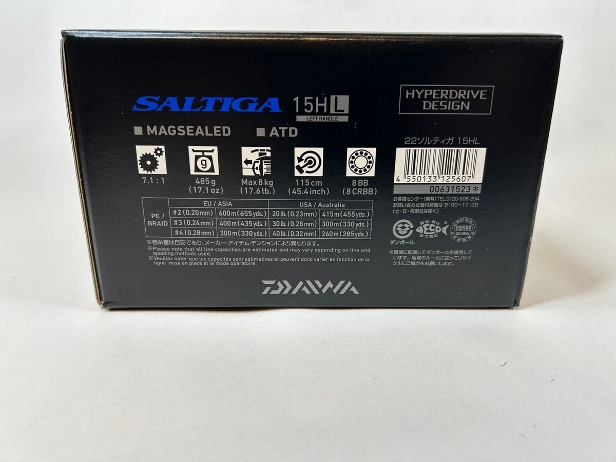 Daiwa 22 SALTIGA 15HL 7.1 Left Casting Reel New in Box | eBay