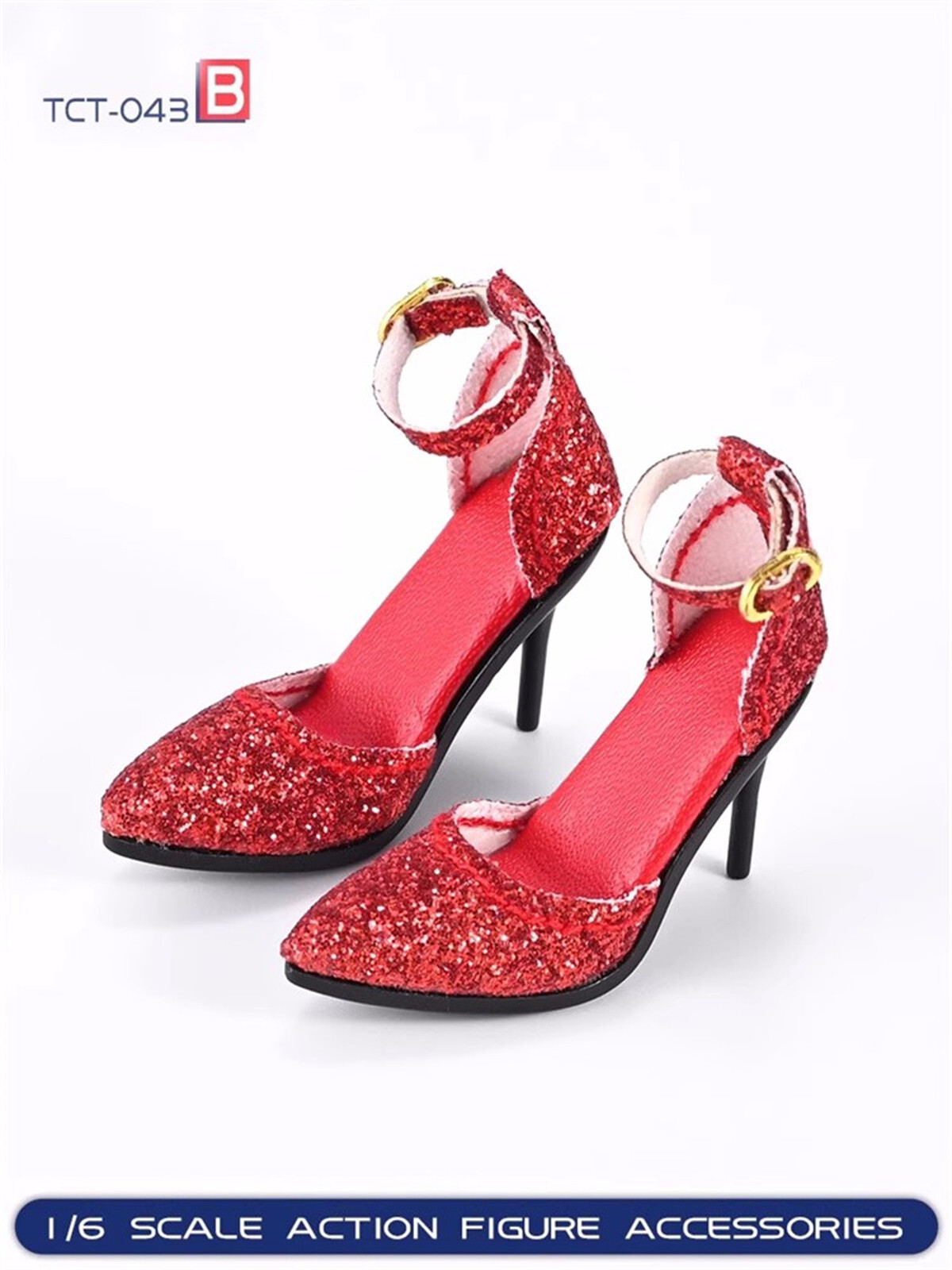 LOTTO Toyscentre TCT 043B1 6 sandali rossi tacco alto scarpe modello F 12'' figura femminile