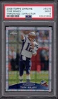 2009 Tom Brady Topps Chrome Football #TC70 Throwing-Xfractor Graded PSA 9 Mint