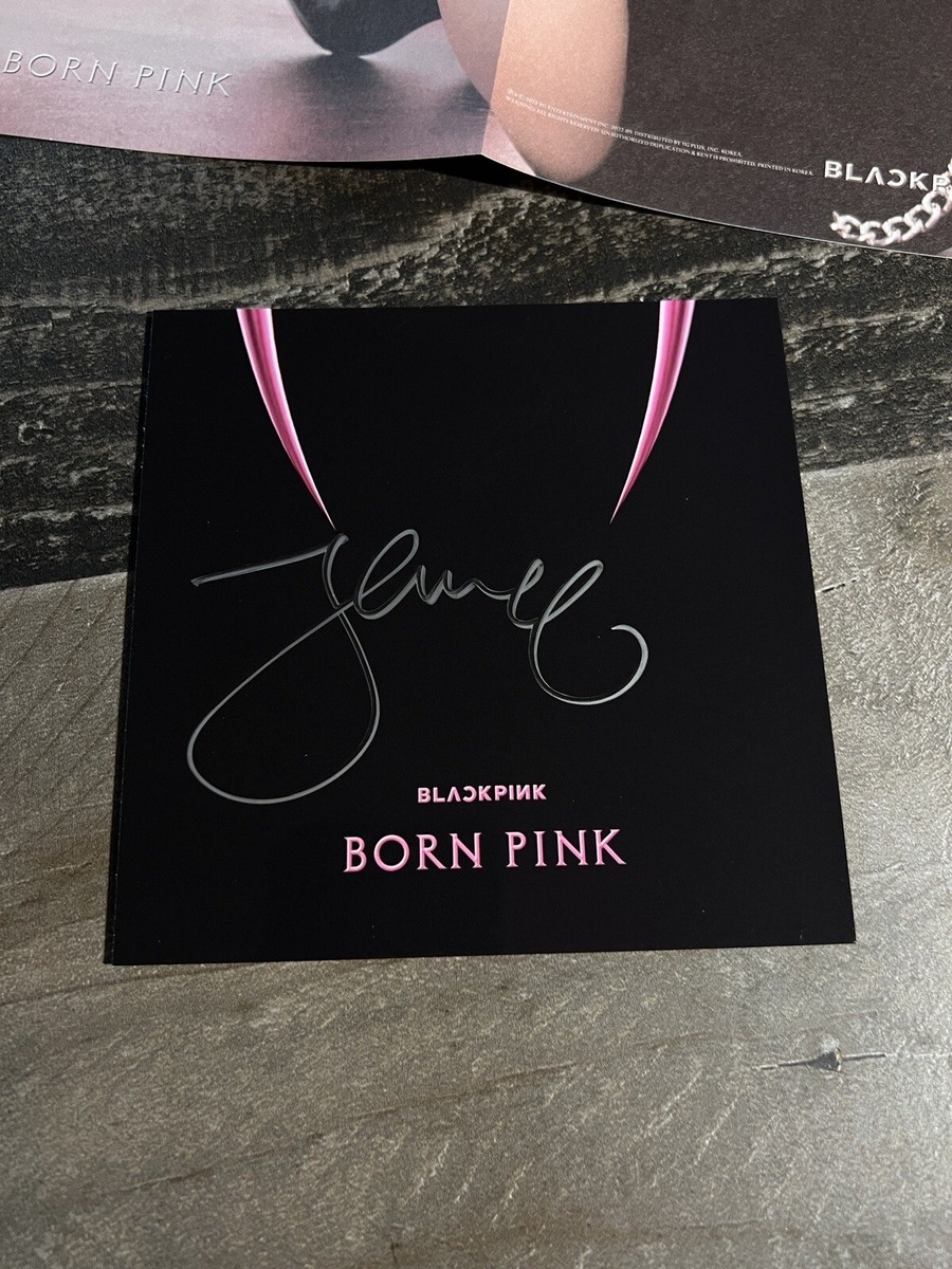 Blackpink Jennie Born Pink signed autographed Digiback brand new