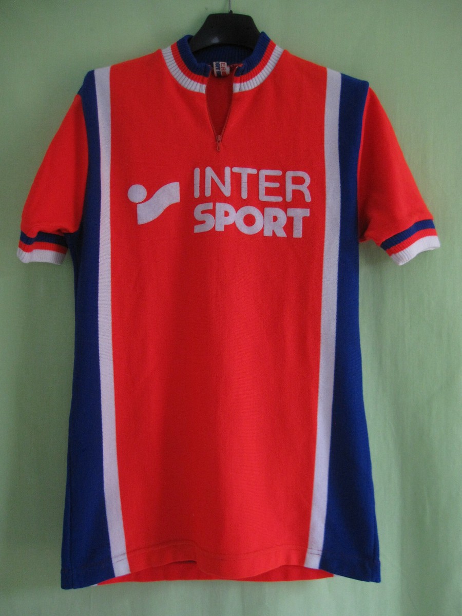 Maillot Cycliste Vintage MOA SPORT Années 80 - Laine/Acrylique, Taille 3, Italie