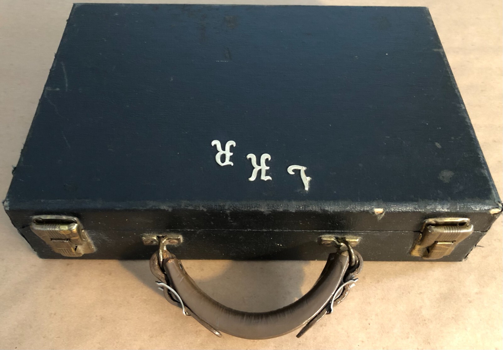 Vintage Poker Chip Set TR King Monogrammed LKR Small Crown eBay