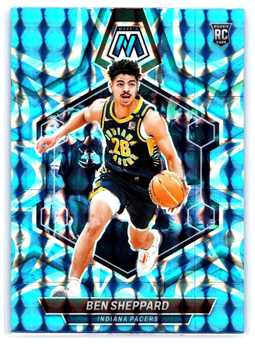 2023-24 Panini Mosaic #244 Ben Sheppard Reactive Blue