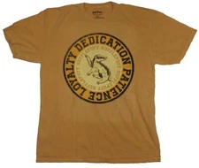 Harry Potter Adult New T-Shirt - Hufflepuff Crest Dedication Patience Loyalty