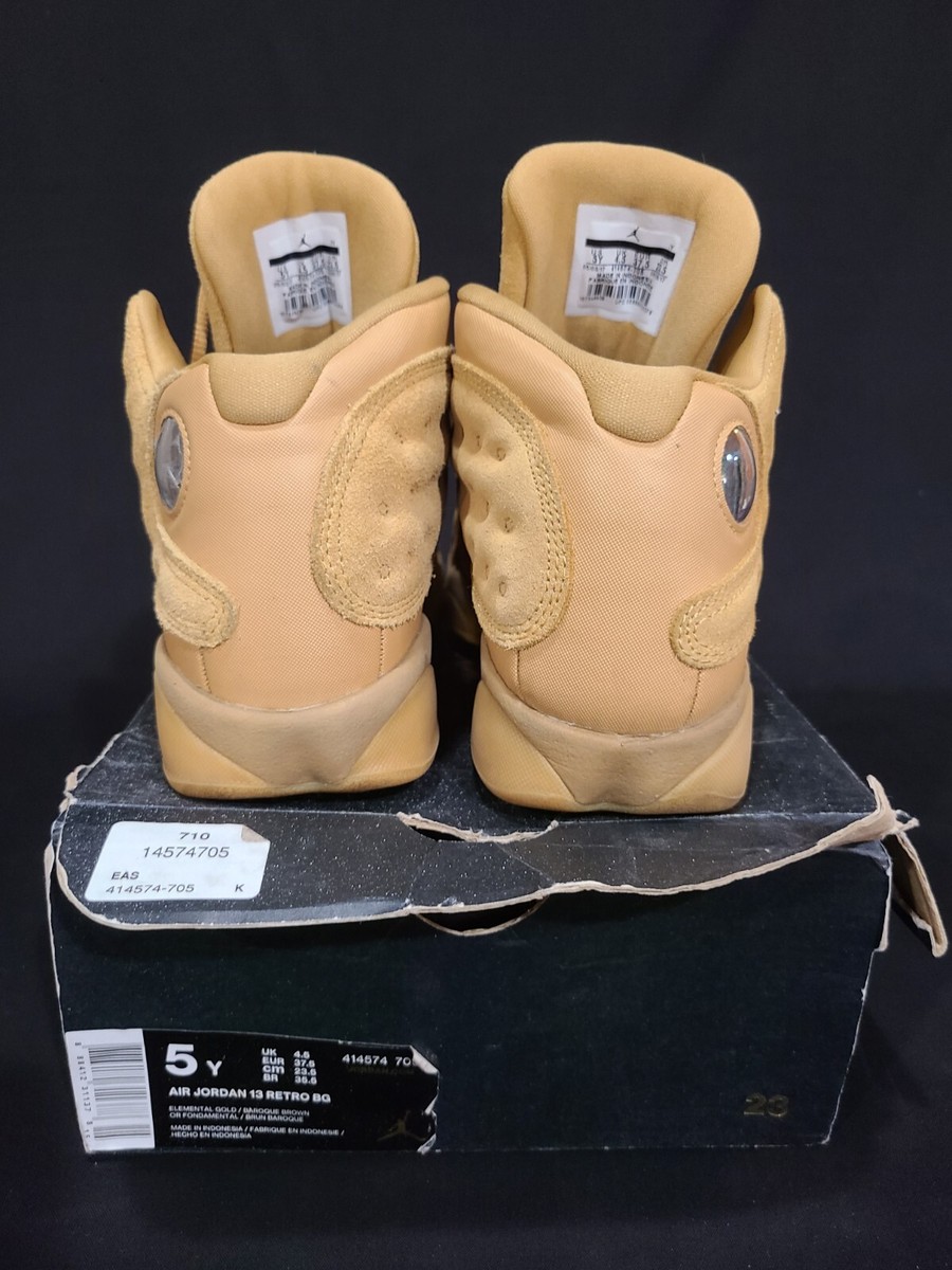 Jordan 13 XIII Retro Wheat Elemental Gold Size 5Y | eBay