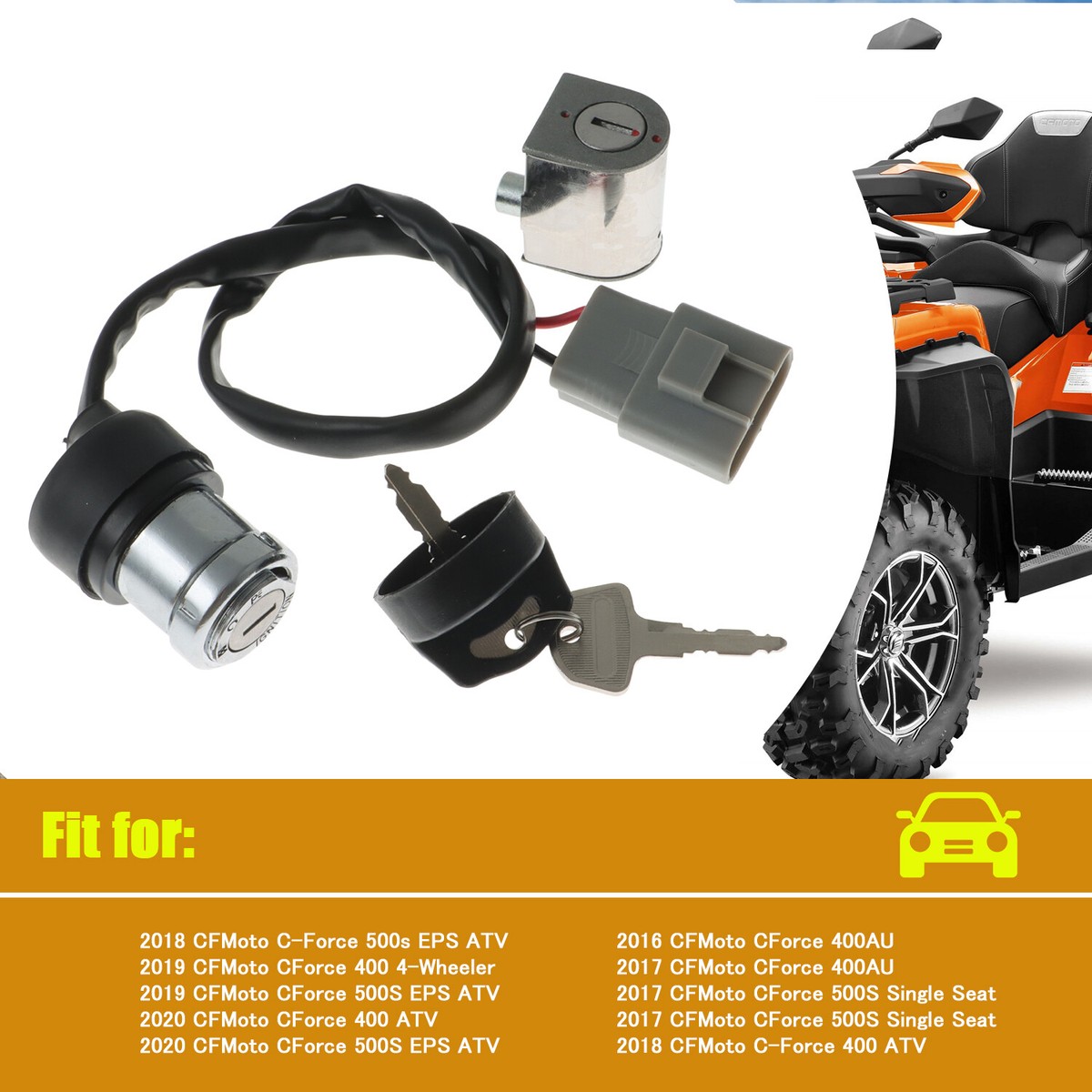 Contactslot Sleutelschakelaar Fit for CFMOTO CF400 CF400 AU 400CC ATV Quad Onderdelen 9GQ0-010100 GO KART Accessoires voor motorfietsen