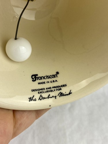 Vintage Franciscan Desert Rose China Bell The Danbury Mint Floral United States - Picture 5 of 8