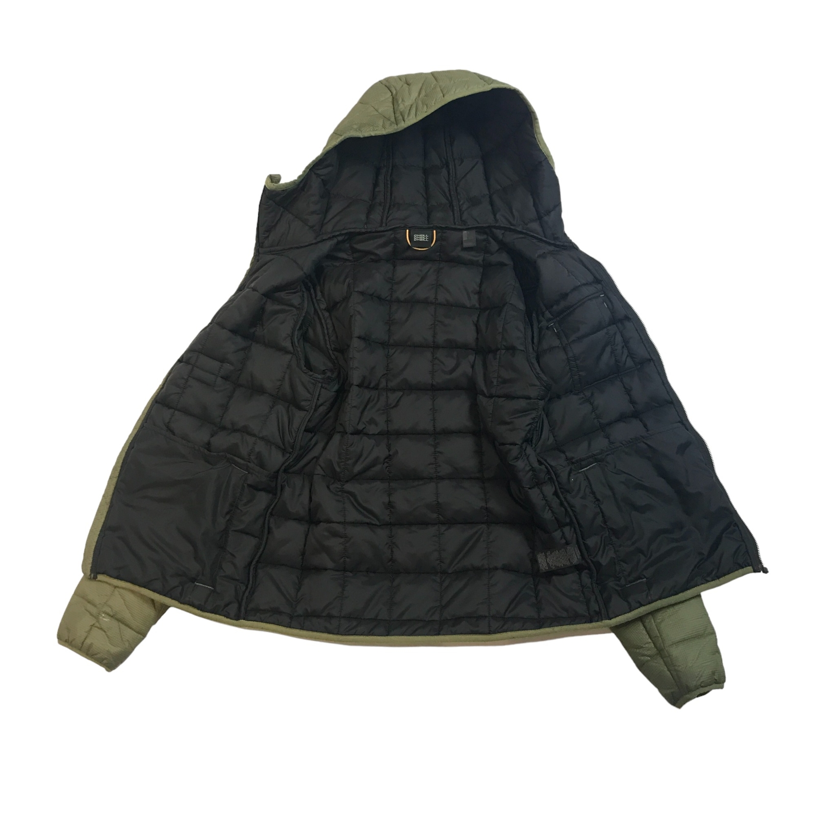 O'Neill Maneuver Insulator Jacket Green Size Small Hooded Puffer Coat