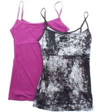 Ellen Tracy Slimming Cami Top, Women's 2 Layer Tank Shirt, Stretch Camisole