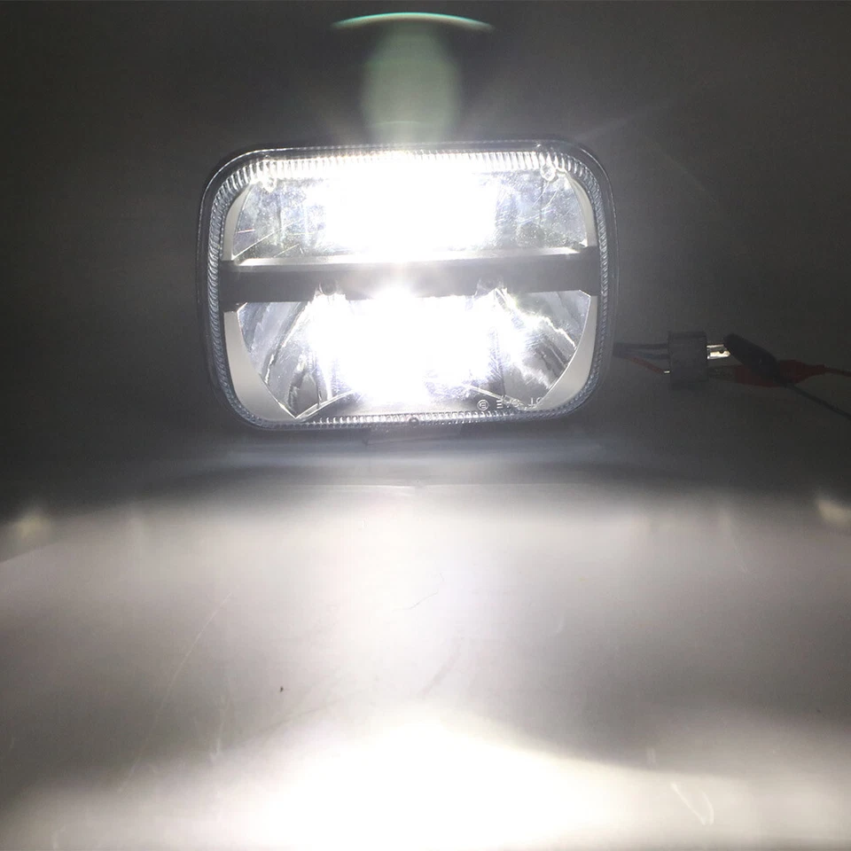 Par de faros LED Ramcharger de 5x7" 7x6" para Dodge W150/250/350 D100/150/250/350 Foto 3 de 4