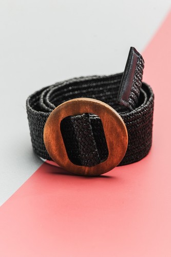 Wooden Buckle Rattan Belt - Afbeelding 4 van 5