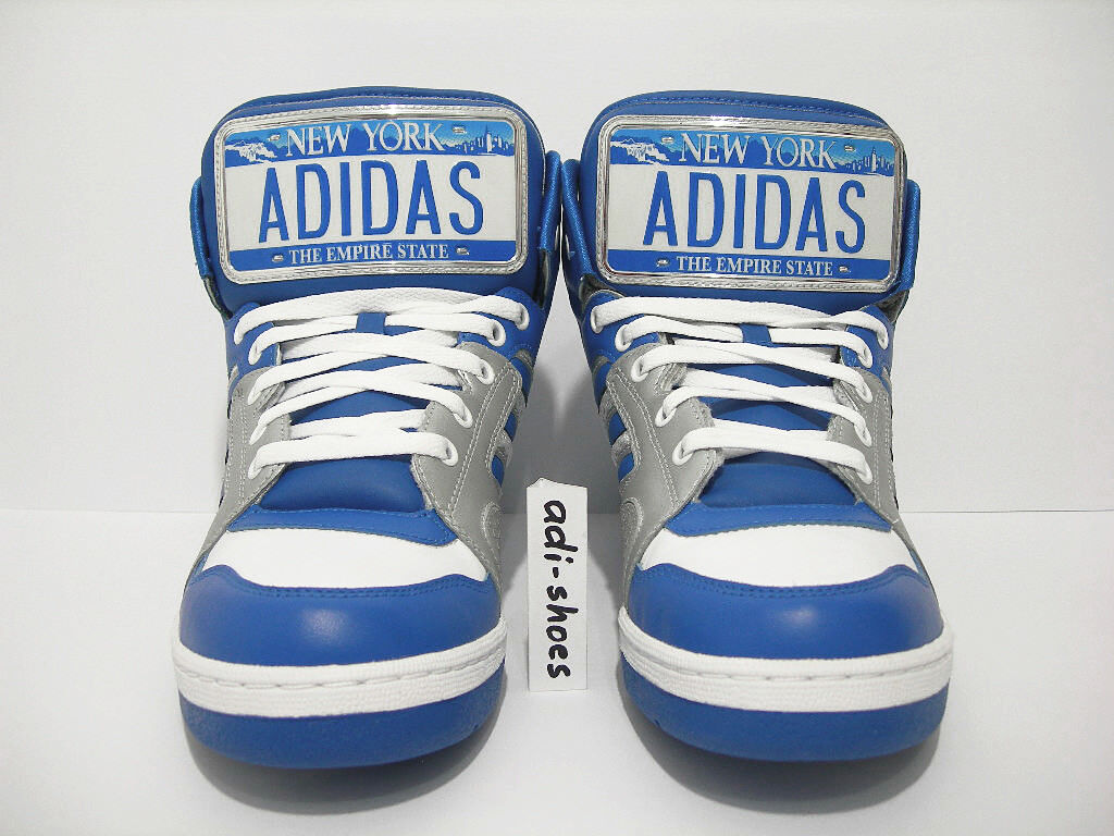 2010 ADIDAS JEREMY SCOTT JS LICENSE PLATE NEW YORK UK 4 US 4 2010 ADIDAS JEREMY SCOTT JS LICENSE PLATE NEW YORK UK 4 US 4