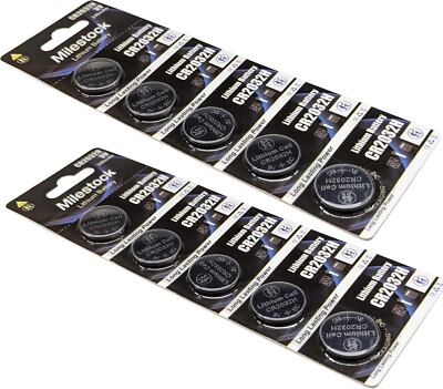 10-Pcs Battery for Acura RDX 2016 2015 2016 2017 2018 2019 2020 Key FOB