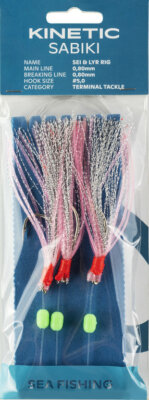 Kinetic Sabiki Sei & Lyr Rig Norwegenvorfach Dorschvorfach Rig Pilksystem Dorsch