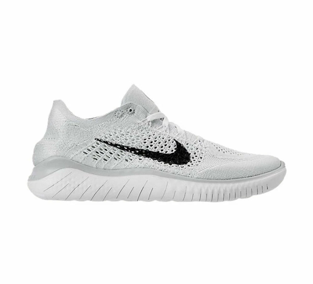 Nike free rn shop flyknit all white