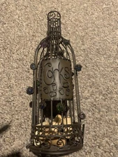 Epic Decorative Cork Holder with corks Wine Bottle Metal,  Bronze Finish display