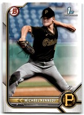 2022 BOWMAN DRAFT BASEBALL MICHAEL KENNEDY RC PITTSBURGH PIRATES #BD-176