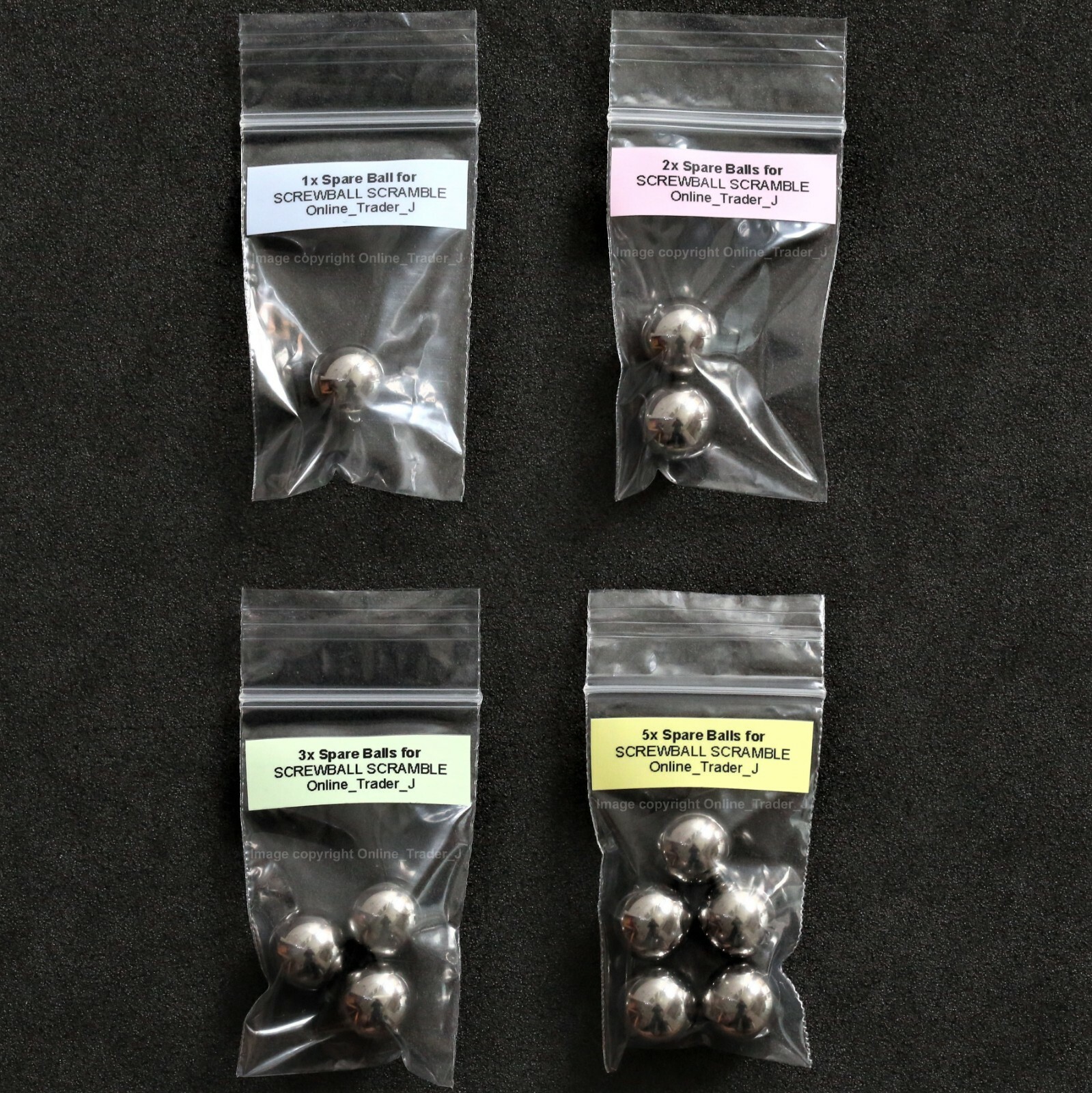 Replacement Spare Balls Ball Bearings for SCREWBALL SCRAMBLE Choose