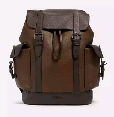 中古COACH Hudson Backpackレザー ブラック マット リュック Amazon | [コーチ] バッグ メンズ リュック リュックサック