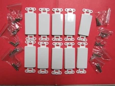 (10) White LOGICO Single-Gang Decora Blank Wall Plate Insert