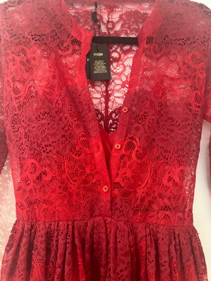 maje red dress | eBay UK
