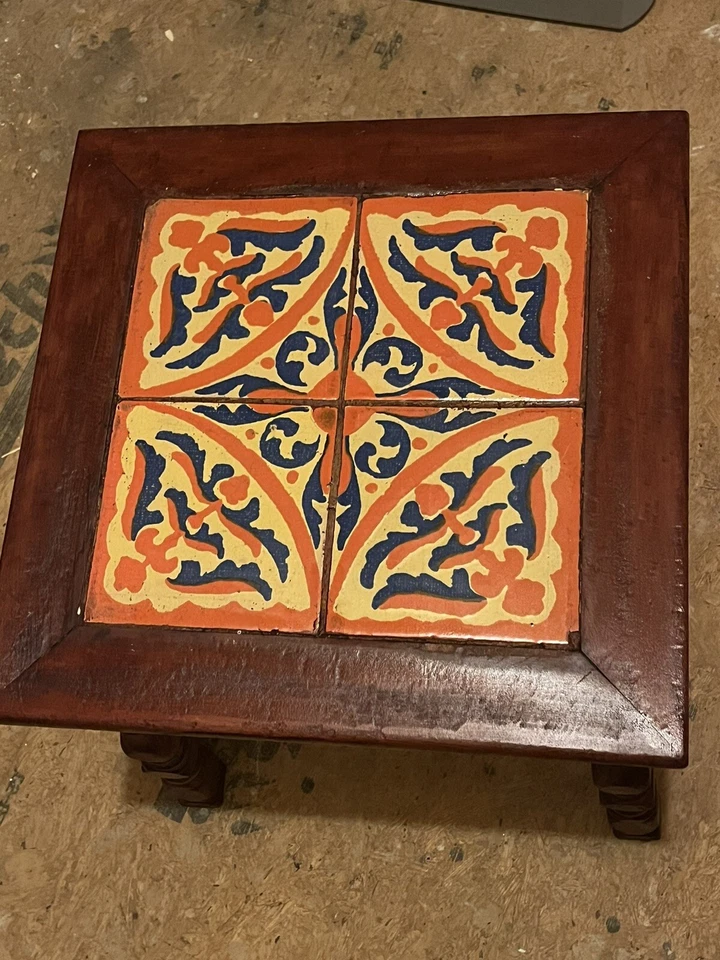 RARA MESA DE AZULEJOS DE CALIFORNIA TEMPRANA MISIÓN RENACIMIENTO ESPAÑOL D&M DÉCADA DE 1920 TUDOR MALIBU Foto 3 de 4