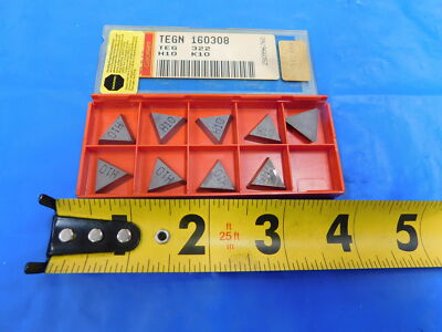 9pcs NEW SANDVIK TEGN 16 03 08 TEG 322 H10 K10 CARBIDE MILLING INSERTS