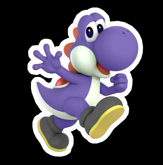 Yoshi Vinyl Sticker/Decal 3 inch Cartoon Super Mario Bros indoor