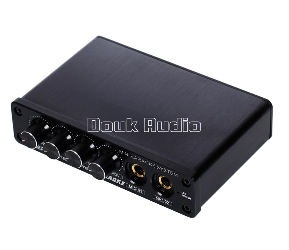 Mini Audio Mixer Stereo Preamp with Microphone Input for Home KARAOKE System eBay