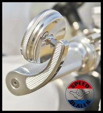 Motorcycle Mirror Bar End Mount for Custom Builds - Chrome Plated Finish