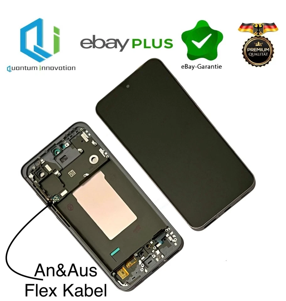 QUANTUM INNOVATION GMBH Display für Samsung A56 5G A566B HD LCD Bildschirm Touch Screen Incell + Kleber