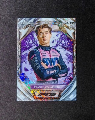 2025 Topps Chrome F1 Franco Colapinto Diamond 75th Anniversary Purple 134/199