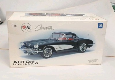 Autoart Millennium 1959 Chevrolet Corvette 1:18 Diecast Car Tuxedo