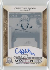 2017-18 Upper Deck The Cup Printing Plate Cyan 1/1 Christian Djoos Auto 17ex