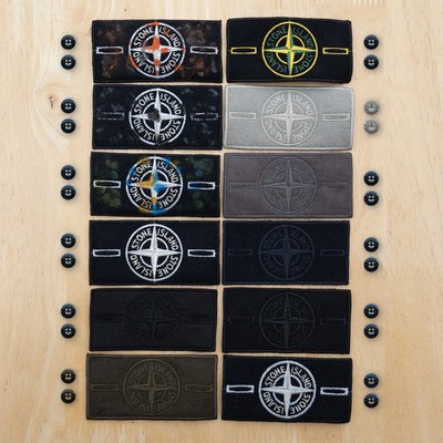 Original Stone Island Abzeichen Patches mit Knöpfen | VERSAND AM SELBEN TAG  