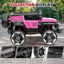 GRAVEE 12V Electric Ride On Truck for Kids w/ Remote Control  Lights
