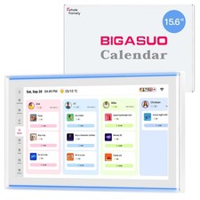 15.6 Inch Family Digital Calendar - Chore Chart, Meal Planner, Photo Display,...