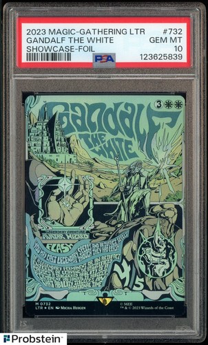 2023 Magic The Gathering MTG LTR Showcase Foil #732 Gandalf The White PSA 10